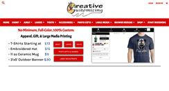 Desktop Screenshot of creativecustomizing.com