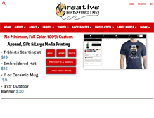 Tablet Screenshot of creativecustomizing.com